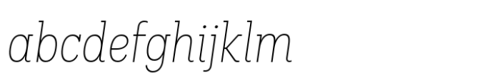 Palo Slab Condensed Thin Italic FONT