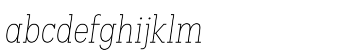 Palo Slab Condensed Thin Oblique FONT