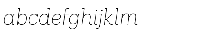 Palo Slab Thin Italic FONT