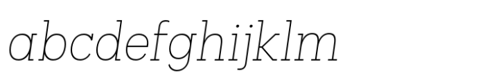 Palo Slab Thin Oblique FONT