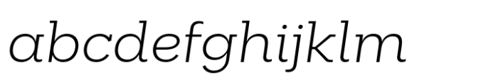 Palo Slab Wide Light Italic FONT