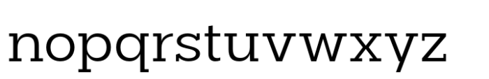 Palo Slab Wide Regular Font LOWERCASE