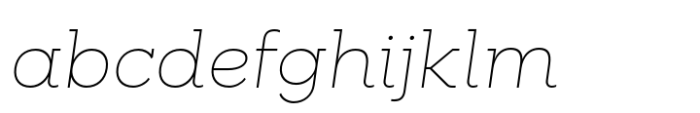 Palo Slab Wide Thin Italic FONT