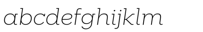 Palo Slab Wide Xlight Italic FONT