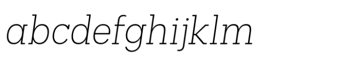 Palo Slab Xlight Oblique FONT