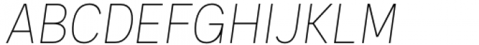 Palo Thin Italic Font UPPERCASE