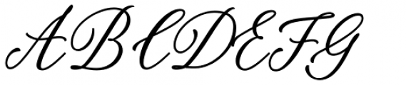 Palomino Clean Script Font UPPERCASE