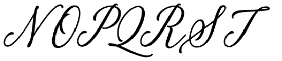 Palomino Clean Script Font UPPERCASE