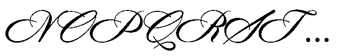 Paloria Script Font UPPERCASE
