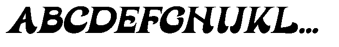 Palrome Italic Font UPPERCASE