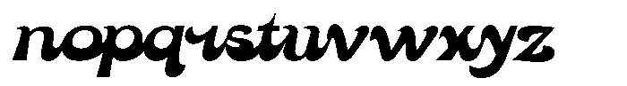 Palrome Italic Font LOWERCASE