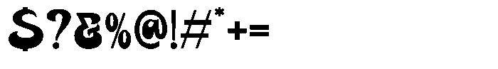 Palrome Regular Font OTHER CHARS