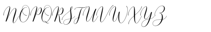 Pamithais Script Regular Font UPPERCASE