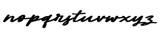 Pamlla Font LOWERCASE