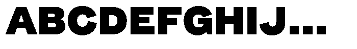 Pampero Black Font UPPERCASE