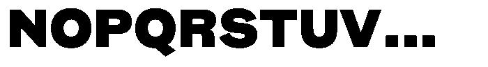 Pampero Black Font UPPERCASE