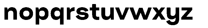 Pampero Bold Font LOWERCASE