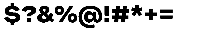 Pampero Extra Bold Font OTHER CHARS