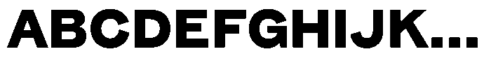 Pampero Extra Bold Font UPPERCASE