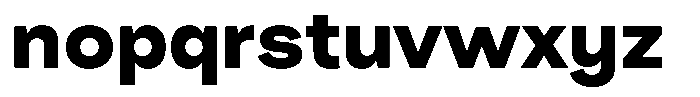 Pampero Extra Bold Font LOWERCASE