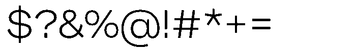 Pampero Light Font OTHER CHARS
