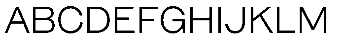 Pampero Light Font UPPERCASE