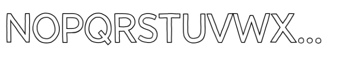 Paname SC Regular Outline Font LOWERCASE