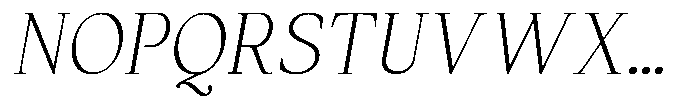 Panasea Light Italic Font UPPERCASE