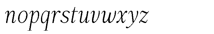 Panasea Light Italic Font LOWERCASE
