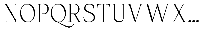 Panasea Light Font UPPERCASE