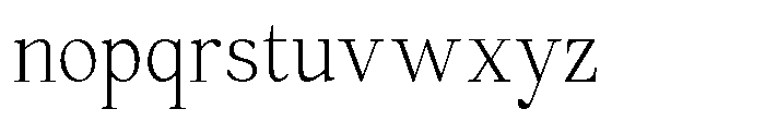 Panasea Light Font LOWERCASE