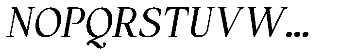 Panasea Medium Italic Font UPPERCASE