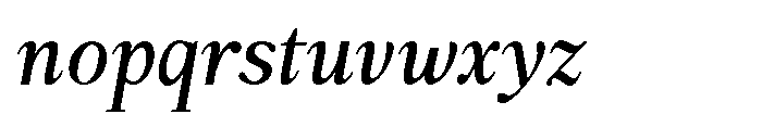 Panasea Medium Italic Font LOWERCASE