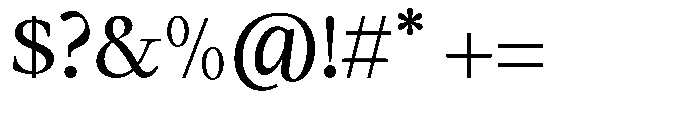 Panasea Medium Font OTHER CHARS