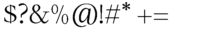 Panasea Regular Font OTHER CHARS