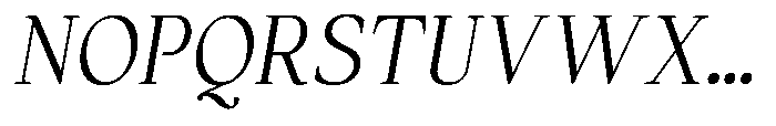 Panasea Variable Extra Light Italic Font UPPERCASE