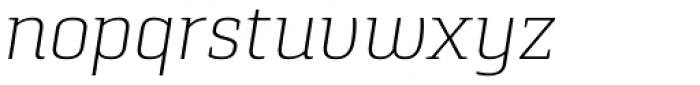 Pancetta Serif Pro ExtraLight Italic Font LOWERCASE