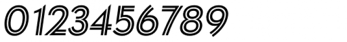 Paneuropa Retro Inline Regular Italic Font OTHER CHARS