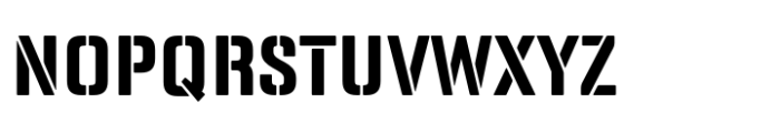 Panfleta Stencil Bold Font UPPERCASE