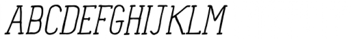 Panforte Serif Light Italic Font UPPERCASE