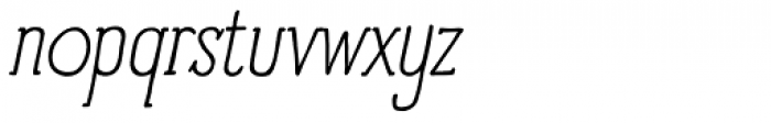Panforte Serif Light Italic Font LOWERCASE