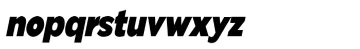 Pangi Condensed Extra Black Italic Font LOWERCASE