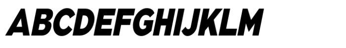 Pangi Condensed Heavy Italic Font UPPERCASE