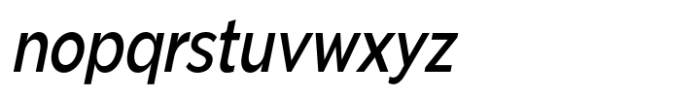 Pangi Condensed Medium Italic Font LOWERCASE