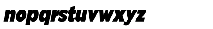 Pangi Condensed Ultra Italic Font LOWERCASE