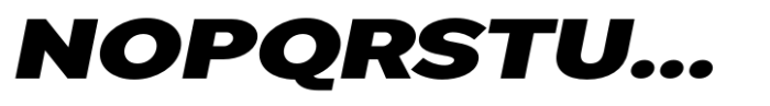 Pangi Expanded Black Italic Font UPPERCASE