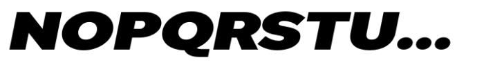 Pangi Expanded Extra Black Italic Font UPPERCASE