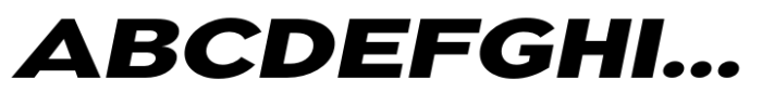 Pangi Expanded Extra Bold Italic Font UPPERCASE