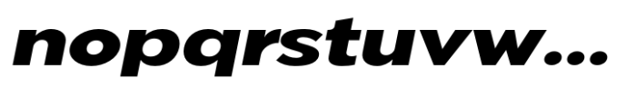 Pangi Expanded Extra Bold Italic Font LOWERCASE