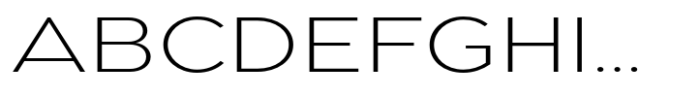 Pangi Expanded Extra Light Font UPPERCASE